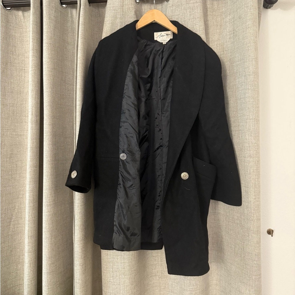 Women Black Pea Coat